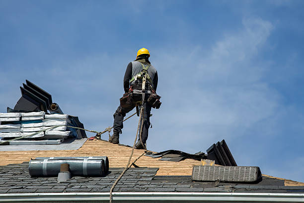 Professional Gutter Installation technician working in Greenwood, PA